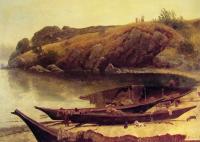 Bierstadt, Albert - Canoes